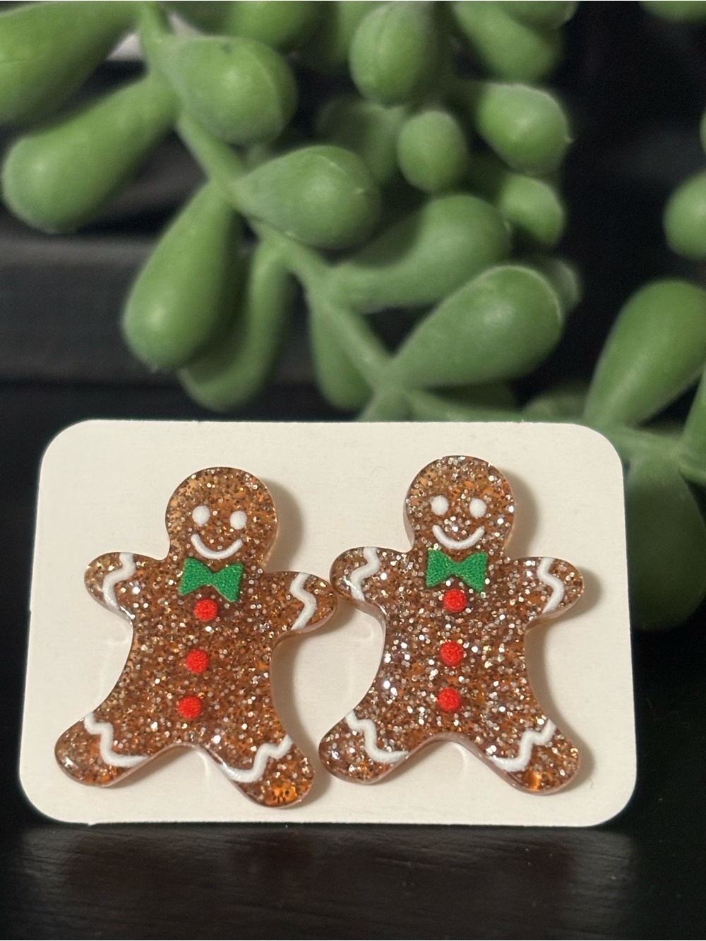 Christmas Glitter Stud Earrings - Pick 1